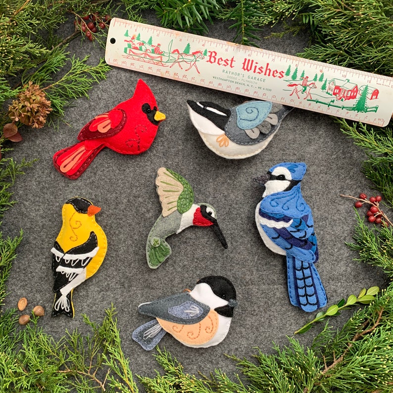 ✨Christmas Sale 80% OFF 🐦Hand Embroidered Felt Bird Ornament