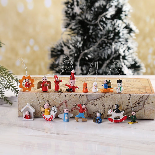 🎅Christmas tree decorations wooden pendants 🎄